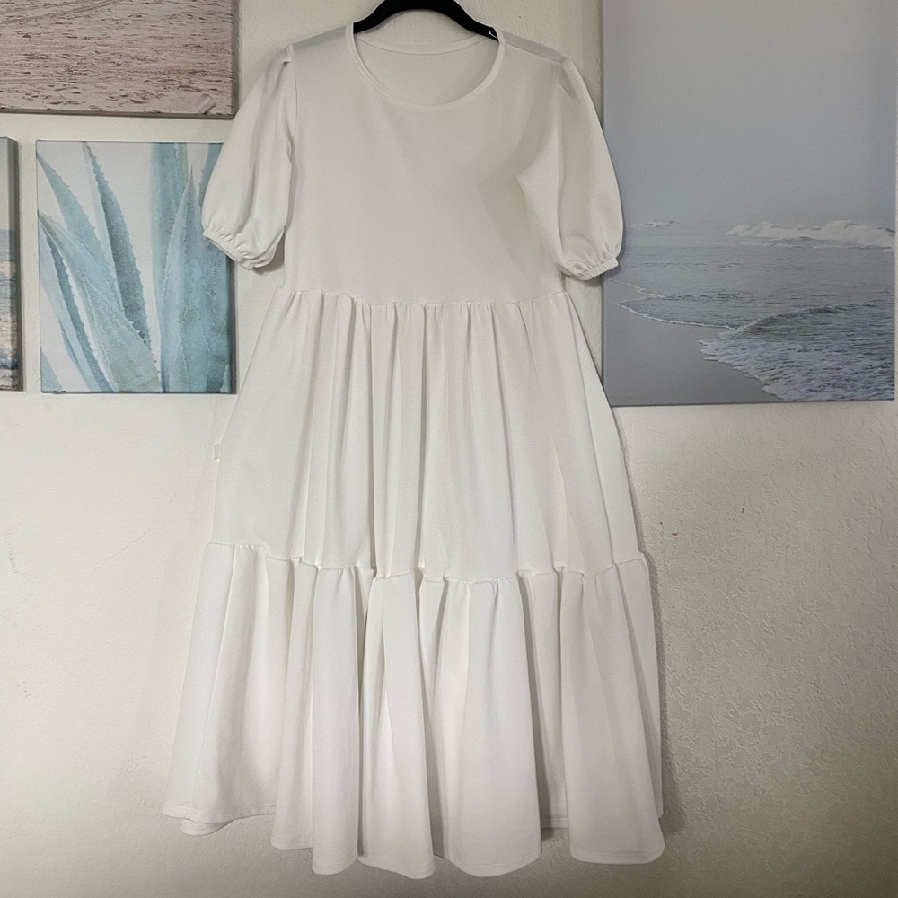 Long white maxi dress